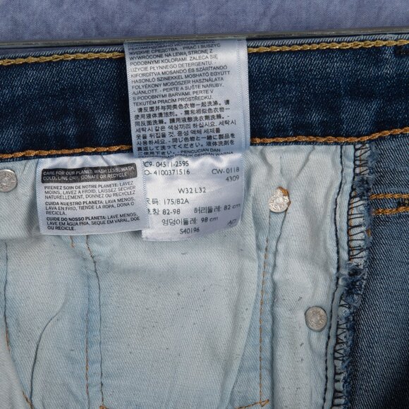 Mens Levi's 511 Slim Jeans 32 x 32 - Picture 3 of 3